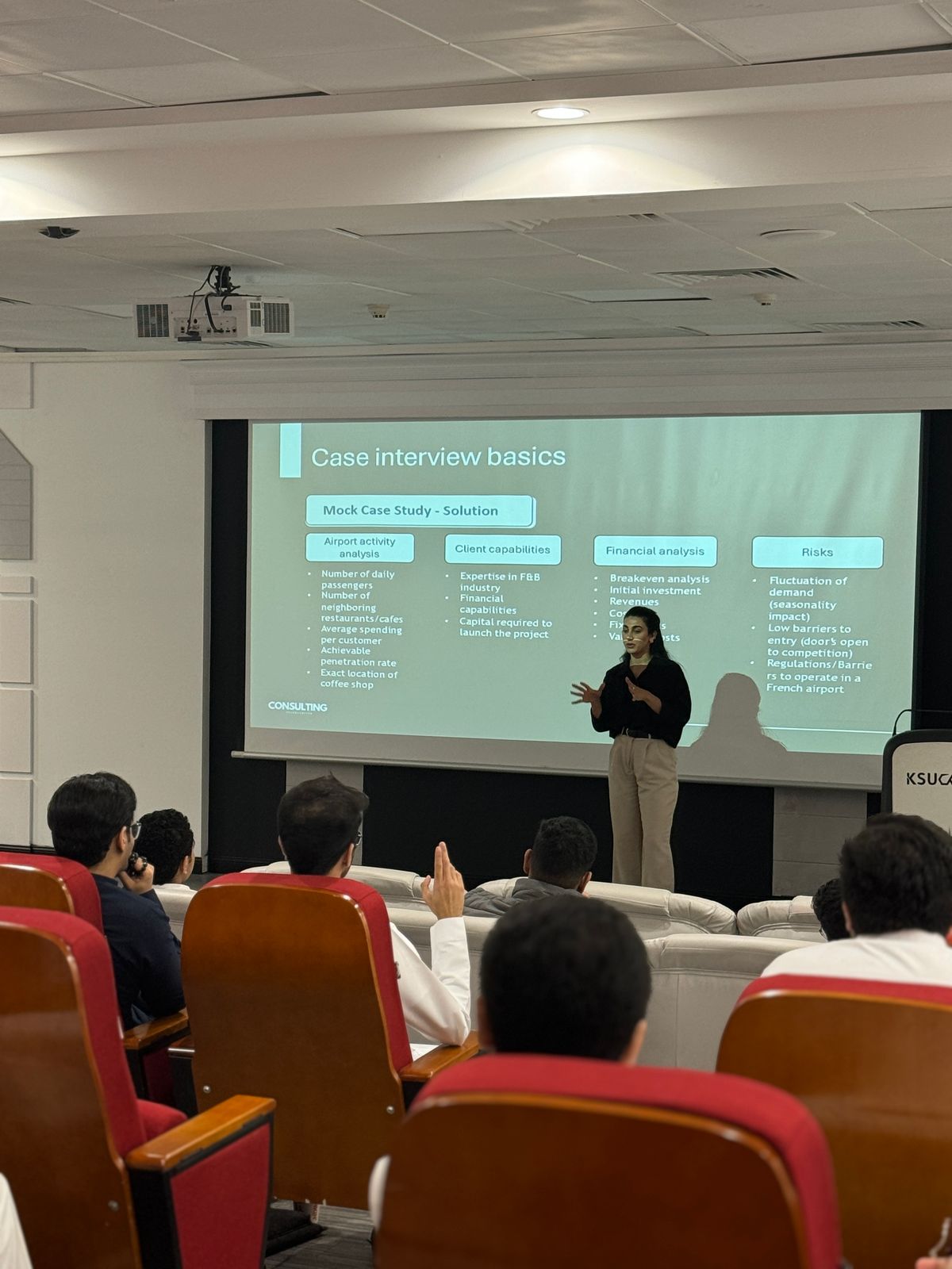 Professional consultant at work